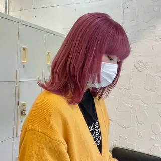 ミディアム カラー ヘアアレンジ 🎀ダブルカラーレイ ヤーyuuri🎀のヘアスタイル