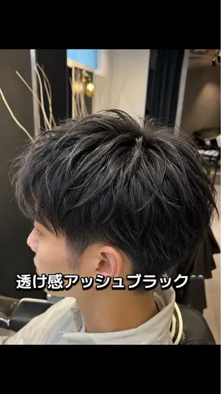ショート カラー メンズ 🦖櫂斗🦖／ 大宮／透明感カラーのヘアスタイル