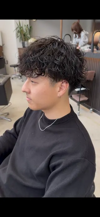 ショート パーマ メンズ メンズパーマ/矢場町 /NODE 下村透依のヘアスタイル
