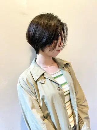 ショート 酸性ストレート 髪質改善のヘアスタイル