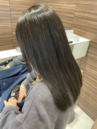 セミロング カラー パーマ 韓国ヘアメイク🎀/ 縮毛矯正✨山本媛香のヘアスタイル