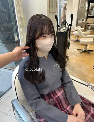ロング カラー ありむらもえ/ 透明感カラーのヘアスタイル