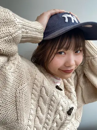 ミディアム カラー ヘアアレンジ 砂原 ひよりのヘアスタイル