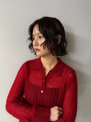 ミディアム パーマ 平沼 祐哉/パーマのヘアスタイル