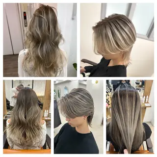 ショート カラー ヘアアレンジ 二ヶ月綺麗なデザイン カット/星野六三四のヘアスタイル