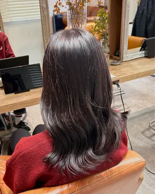 セミロング カラー HARE nene🐿🍡のヘアスタイル