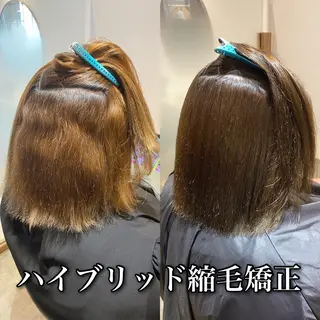 セミロング カラー パーマ ブリーチ縮毛矯正/ デサキ ショウヘイのヘアスタイル