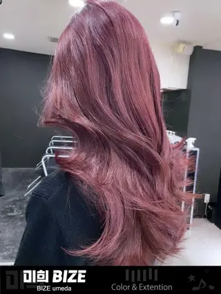 ロング 韓国特化🇰🇷 エクステのヘアスタイル