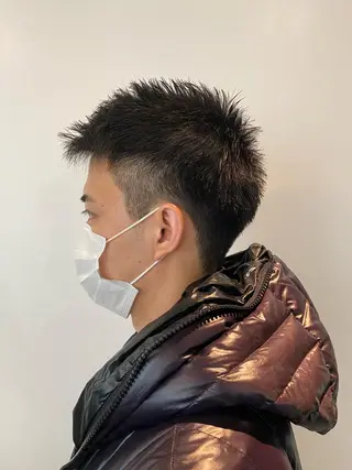 ショート メンズ パーマモデル募集中 渥美翔人のヘアスタイル
