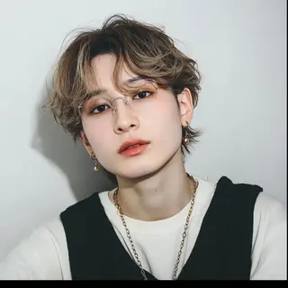 メンズ 柏/シャドウパーマ/ ナチュラル/颯寿のヘアスタイル