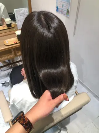 セミロング カラー 髪質改善/レイヤー/ お顔まわり/Ami.のヘアスタイル