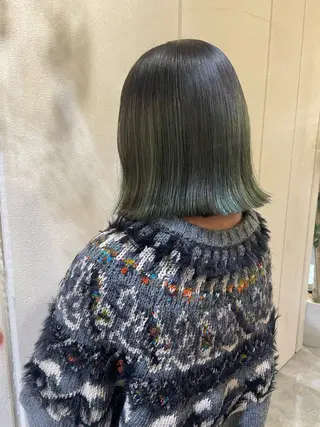 ミディアム カラー 狩野 羅夢のヘアスタイル