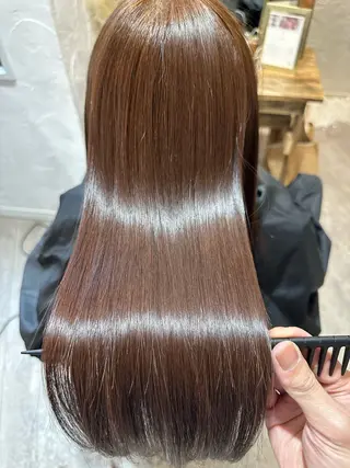 ロング カラー 美髪質改善✨ 縮毛矯正✨HIDEのヘアスタイル