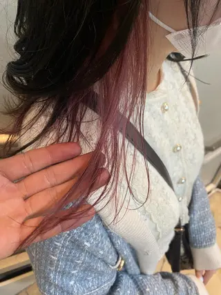 ロング 艶カラー　宮﨑 蒼のヘアスタイル
