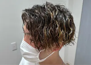 ショート 髪質改善・ クロスパーマ◎倉澤のヘアスタイル
