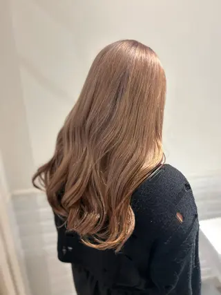 セミロング カラー はな ∕カットモデル募集中のヘアスタイル