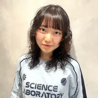 パーマ デザインカラー/パー マ🦖外岡咲希🦖のヘアスタイル
