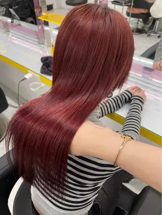 ロング カラー まろっと艶感ブラウン ベージュ🤍まなかのヘアスタイル