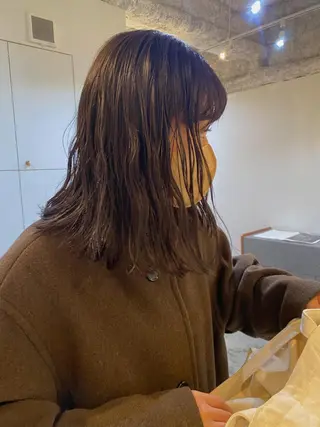 ミディアム カラー 砂原 ひよりのヘアスタイル
