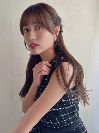 ロング 銀座/レイヤーカット 🩵三浦紗弓🩵のヘアスタイル