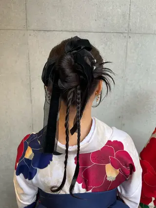 ロング ヘアアレンジ 勝野 麻美のヘアスタイル