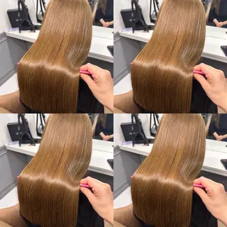 ロング カラー 艶髪×透明感カラー ののかのヘアスタイル