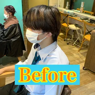 ショート カラー パーマ メンズ メンズパーマ&メンズ 縮毛矯正/平野/渋谷のヘアスタイル