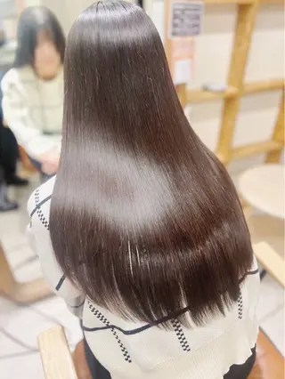 ロング カラー パーマ レイヤー/ショート chere狭山のヘアスタイル