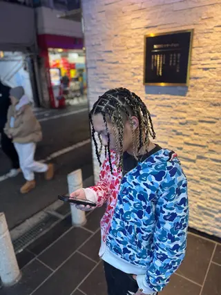 メンズ エクステ/ハイトーン /特殊ヘアー　joeのヘアスタイル