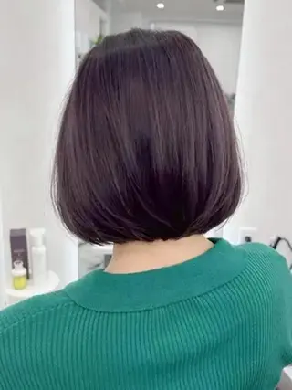 ミディアム カラー 女性専用サロン梅田 髪質改善カラーakiのヘアスタイル