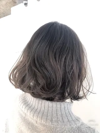 セミロング カラー ヘアアレンジ レイヤー×ヘッドスパ *保田遥*のヘアスタイル