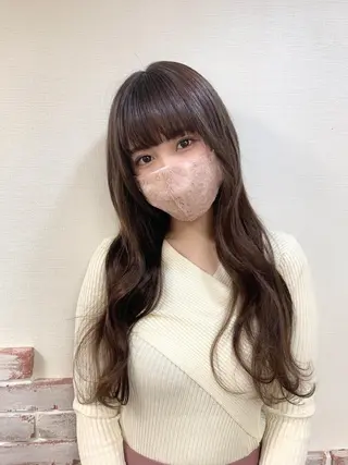 カラー ロング Reflet 新宿/プルエクステのヘアスタイル