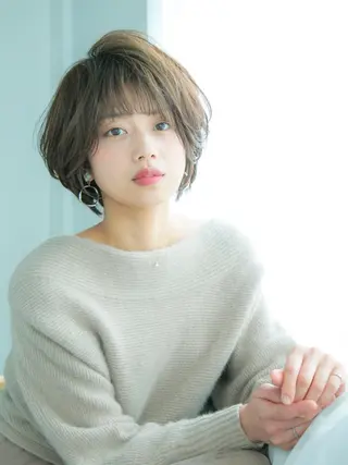 ショート 髪質改善レイヤー/ ボブたんの翔太のヘアスタイル