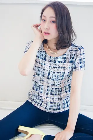 ミディアム カラー 【滝川市 美容師】 髙橋昌也のヘアスタイル