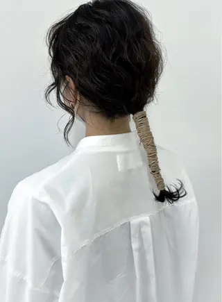 セミロング ヘアアレンジ ⭐️当日OK⭐️ 岩田峻のヘアスタイル