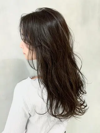 セミロング カラー パーマ ヘアアレンジ ITbyALBUM 中野店のヘアスタイル