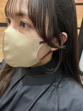 ミディアム カラー パーマ ヘアアレンジ メンズ ネイル マツエク・マツパ アイブロウ 久木原 ゆりのヘアスタイル