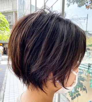 ショート 金沢美容室/ 艶髪/夜営業/JINのヘアスタイル