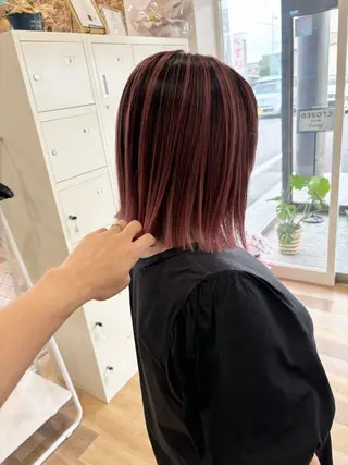 ショート ケアブリーチ 黒瀬有汰のヘアスタイル