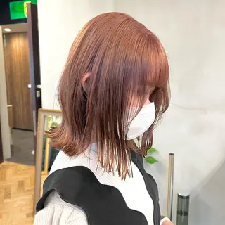 ミディアム カラー パーマ ヘアアレンジ メンズ キッズ ネイル マツエク・マツパ アイブロウ 前川 朋香のヘアスタイル
