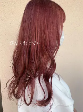 ロング カラー 中垣 南のヘアスタイル