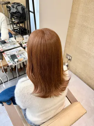 ロング カラー ブリーチなしwカラー /艶カラー/oukaのヘアスタイル