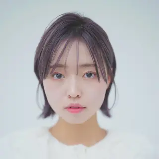ミディアム カラー ヘアアレンジ 韓国×艶髪 さきのヘアスタイル