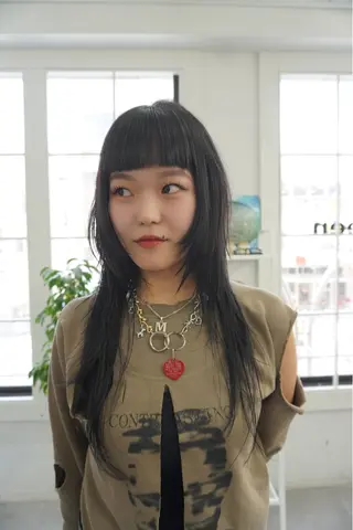 セミロング カラー レイヤー/似合わせ TAKUYAのヘアスタイル