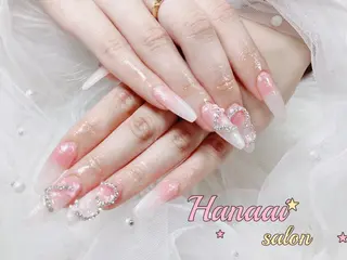 ロング Hanaai Salon新宿店のネイルデザイン