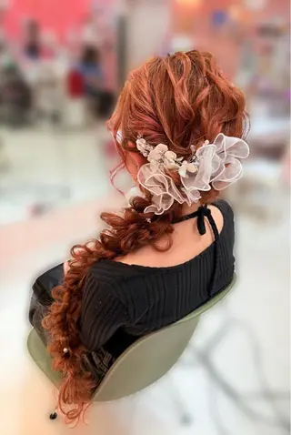 ロング ヘアアレンジ hanaCoco ハナココのヘアスタイル