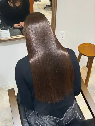 ロング レイヤーカット 縮毛矯正 高杉颯汰のヘアスタイル