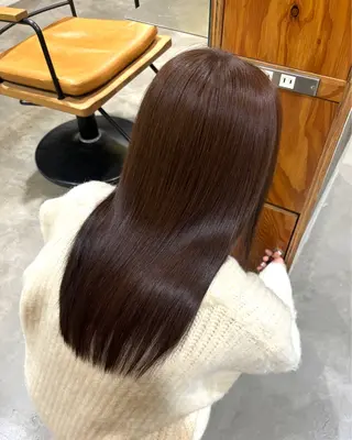 ロング カラー 小木曽 里華のヘアスタイル