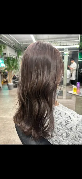 セミロング カラー 原宿アンリ 山下卓也のヘアスタイル