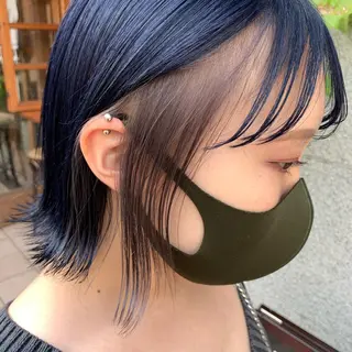 ショート カラー パーマ ヘアアレンジ 🌈インナーカラー ‘ショウマ’🌈のヘアスタイル